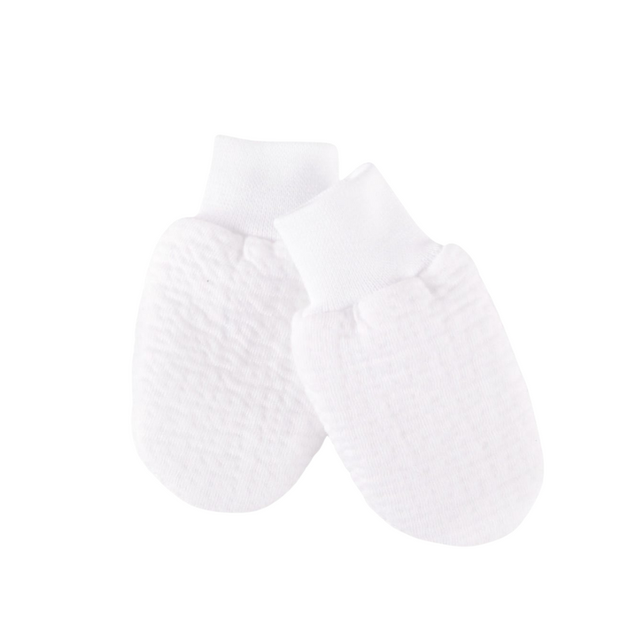 Théophile & Patachou - Casual baby uitzet - Wanten jersey gewafeld -  wit TU