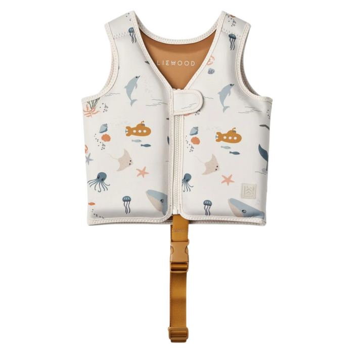 Liewood - Dove Swim Vest Sea creature  Sandy 11-15kg
