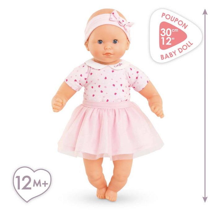 Corolle - Kleine Babypop met Hartjes, 30cm
