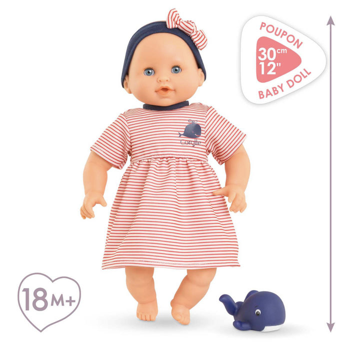 Corolle - Badpop Calypso - Walvis, 30cm