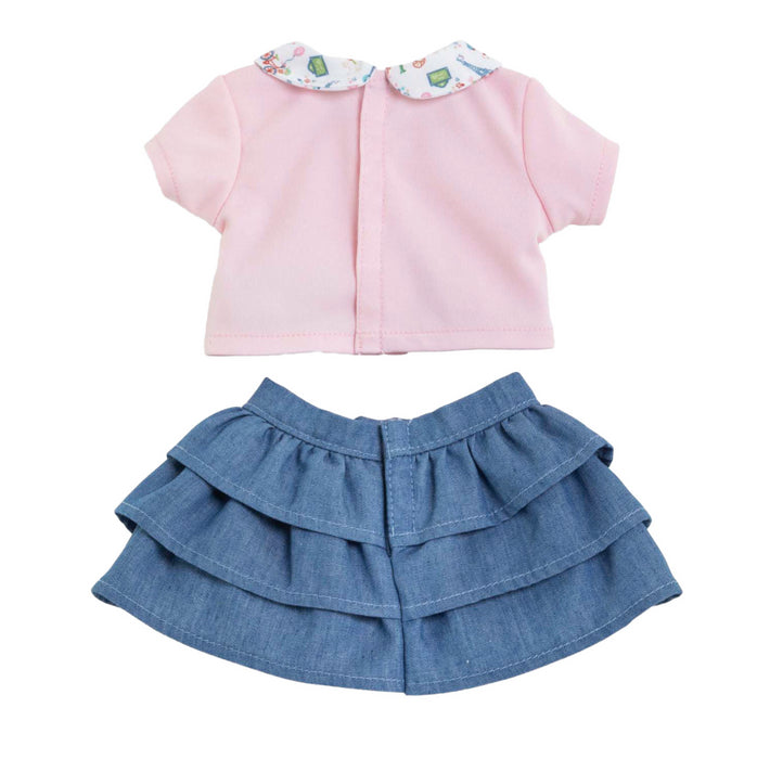 Corolle - Rok met Ruches en T-Shirt voor Babypop, 36cm