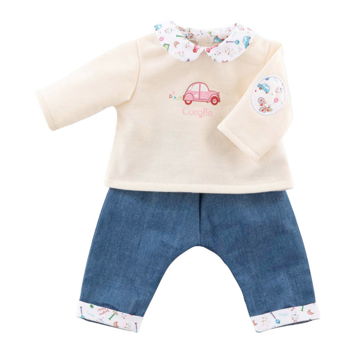 Corolle - T-Shirt en Spijkerbroek voor Babypop, 30cm