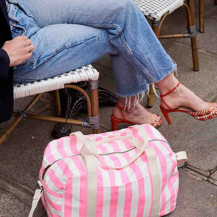 Rose in April - Diaper bag Raphael  Neon pink Stripes