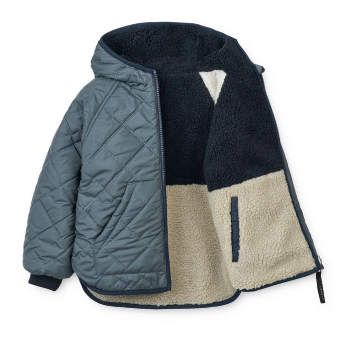 Liewood - Jackson Reversible Jacket Whale blue/multi mix