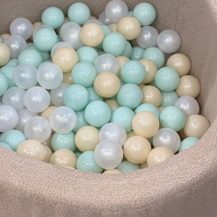Moje - Ballenbad bouclé Beige inclusief 200 ballen