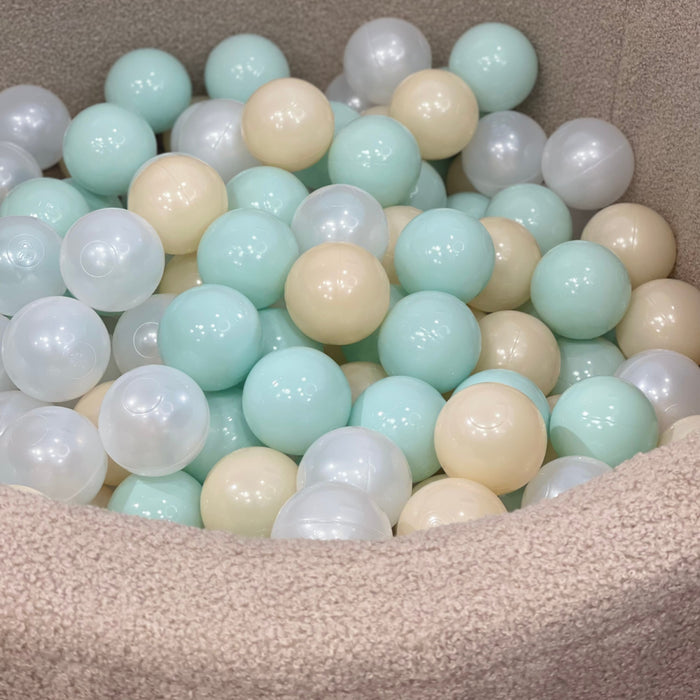 Moje - Ballenbad bouclé Beige inclusief 200 ballen