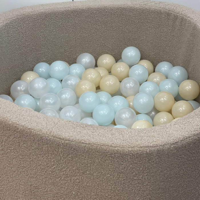 Moje - Ballenbad bouclé Beige inclusief 200 ballen
