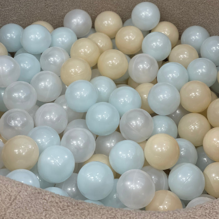 Moje - Ballenbad bouclé Beige inclusief 200 ballen