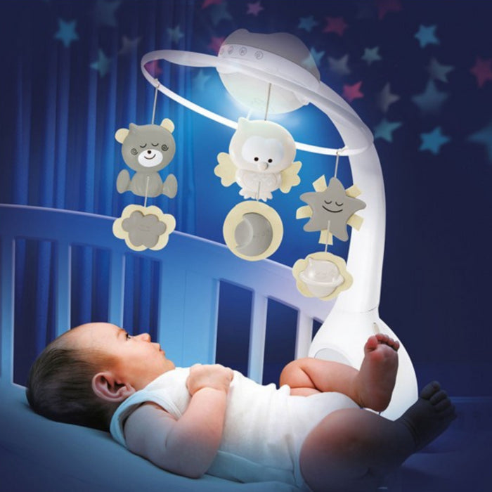 Infantino - WOM - MUSICAL 3-IN-1 PROJECTOR MOBILE - GREY