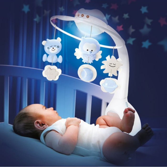 Infantino - WOM - MUSICAL 3-IN-1 PROJECTOR MOBILE - BLUE