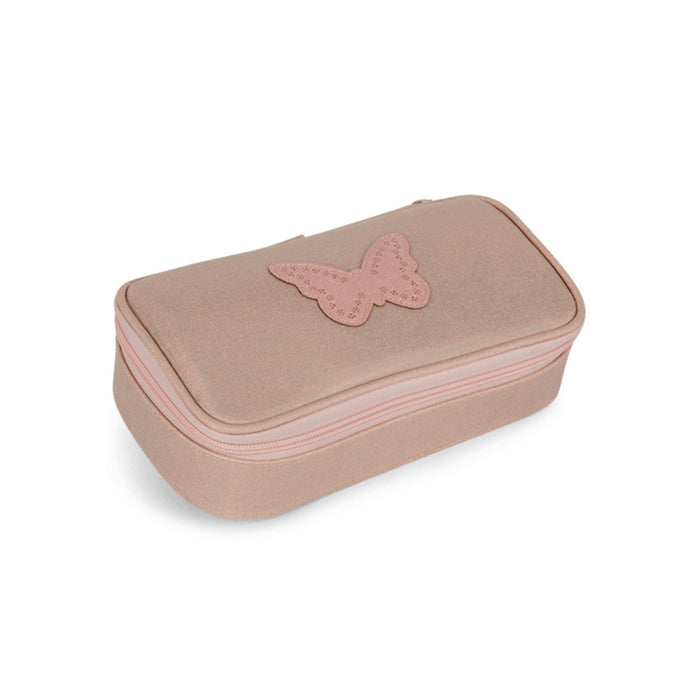 Caramel & Cie - Pennenzak Pink Iridescent Butterfly