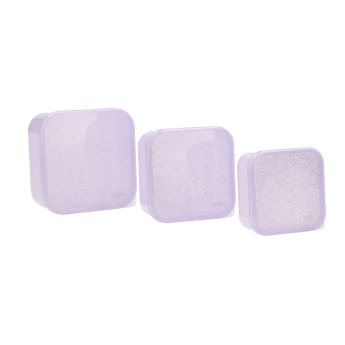 Tutete - 3 Lunch Boxes Glitter Lilac
