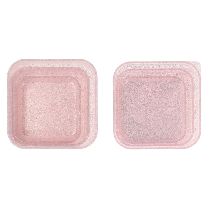 Tutete - 3 Lunch Boxes Glitter Pink