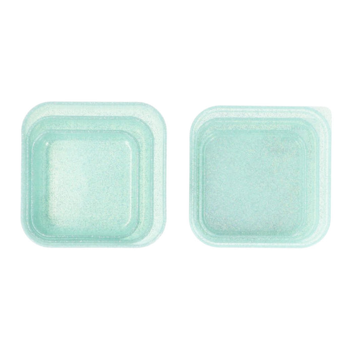 Tutete - 3 Lunch Boxes Glitter Turquoise