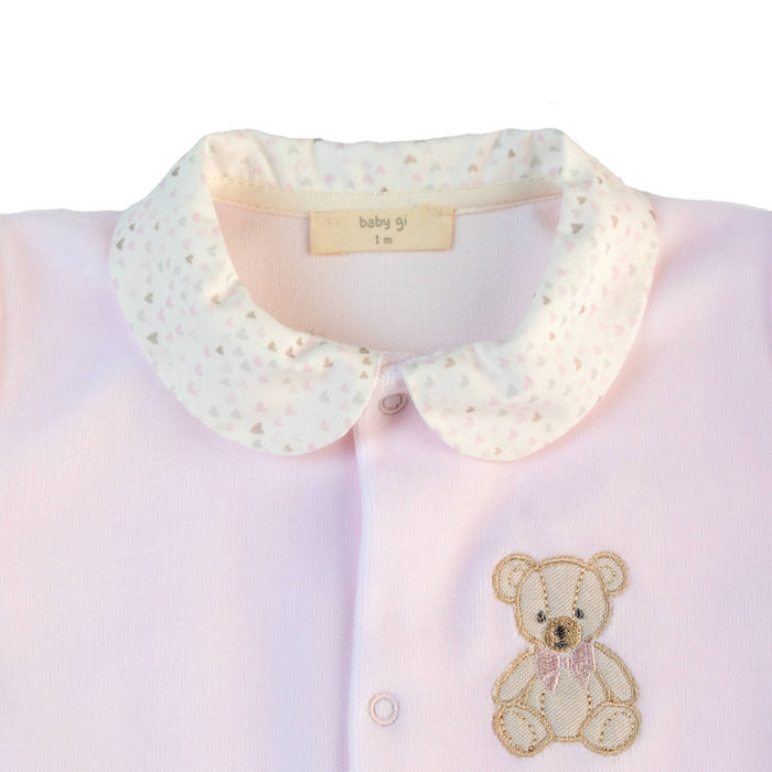 Baby Gi - Babypakje Teddy & Footie pink