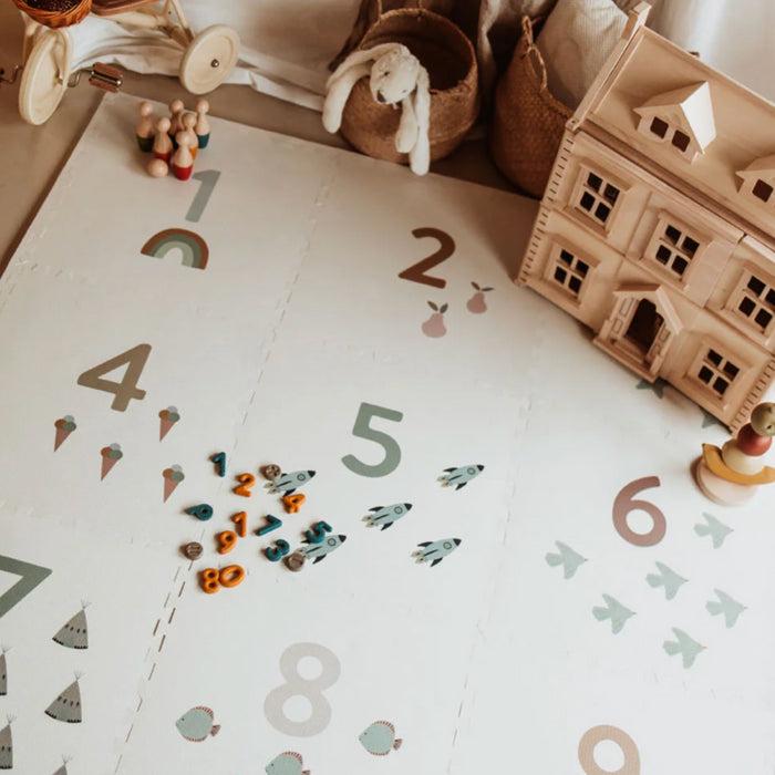 Play & Go - Eevaa - EEVAA 3-in-1 – Numbers Design  (180 x 180 cm - 9 tiles)