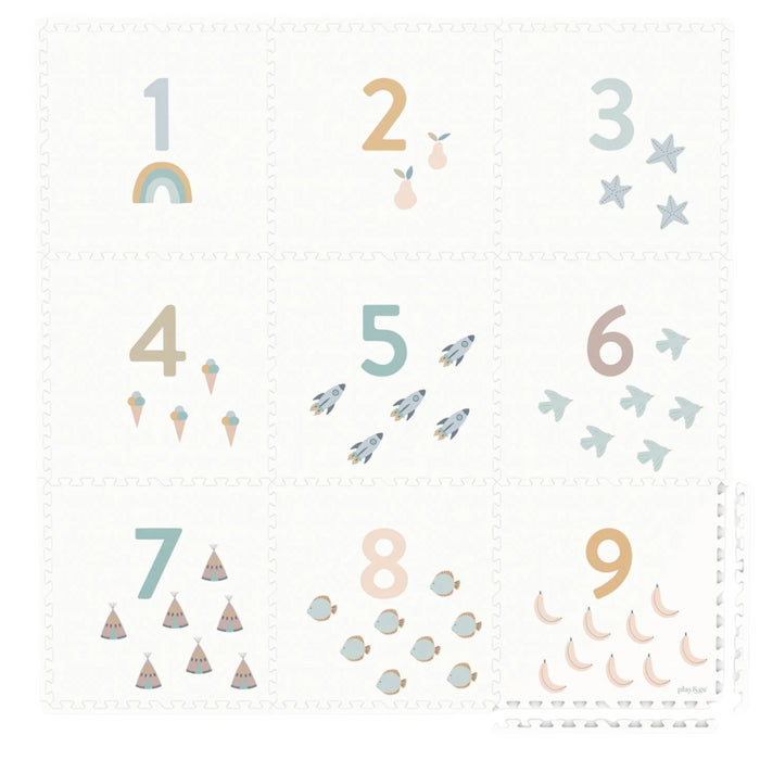 Play & Go - Eevaa - EEVAA 3-in-1 – Numbers Design  (180 x 180 cm - 9 tiles)