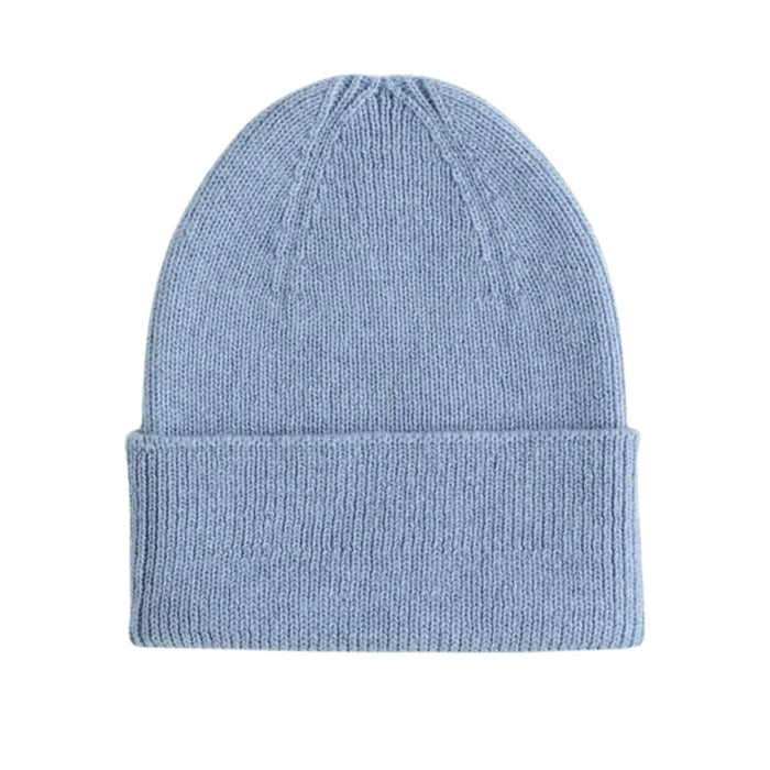 Hvid - Beanie Fonzie - Light blue (0-6 maand)