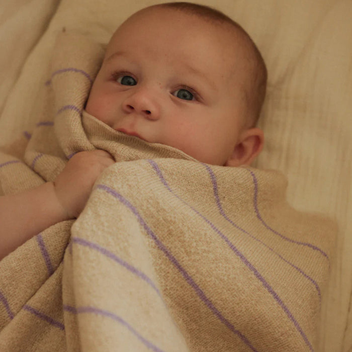 Hvid - Wiegdeken Harry Cream/Lilac