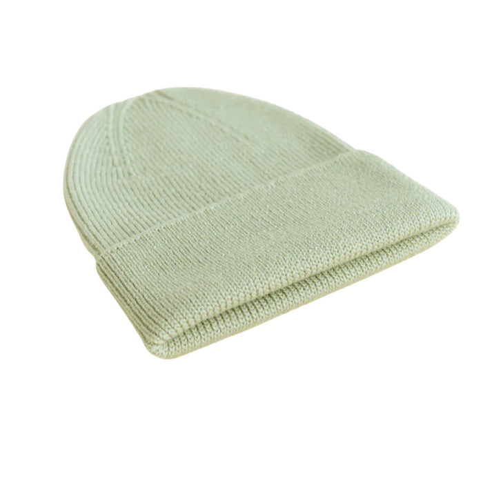 Hvid - Beanie Fonzie - Mint (0-6 maand)