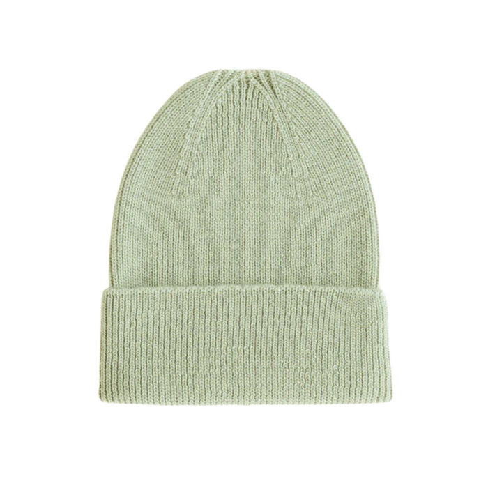 Hvid - Beanie Fonzie - Mint (0-6 maand)