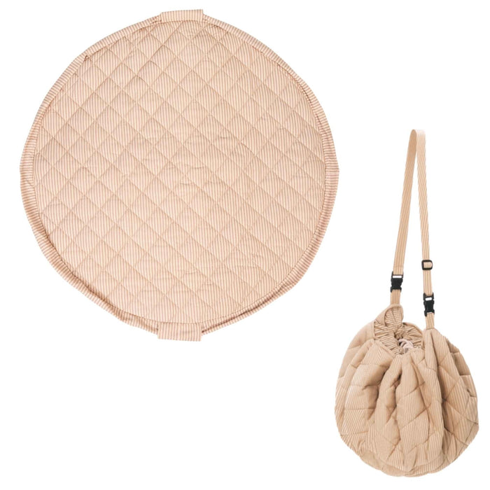 Play & Go - Stripes Brown organic soft babymat