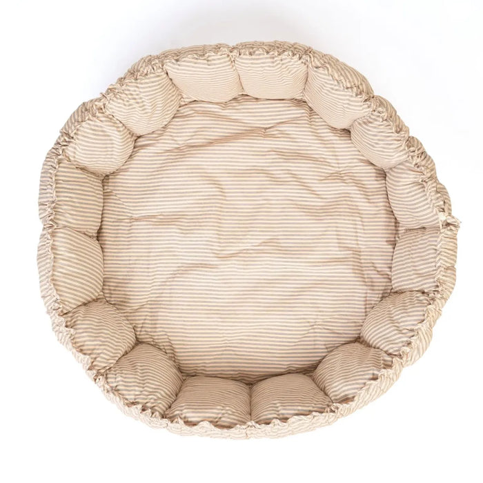 Play & Go - Bloom organic babyspeelkleed & cocon - stripes blue