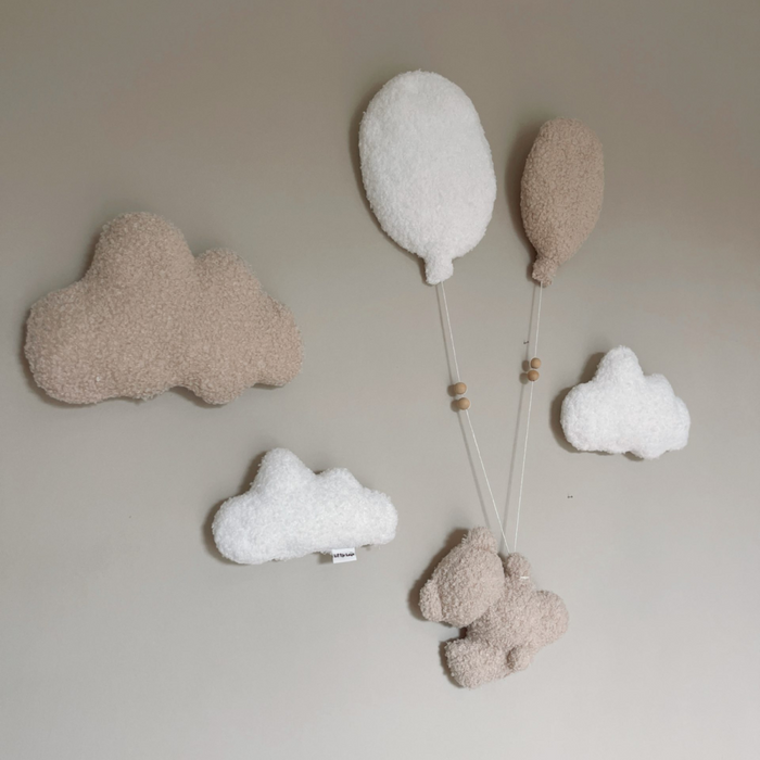 Little Loua - Teddy bouclé wanddecoratie - Groot
