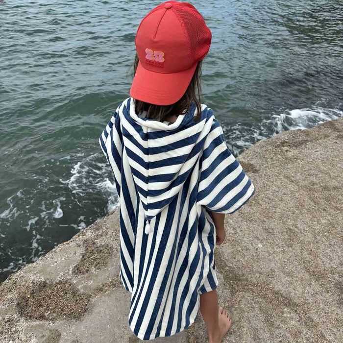 Rose in April - Poncho in blauw 1-3 jaar