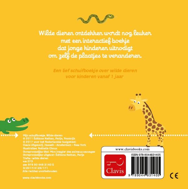 Clavis - Mijn schuifboekje - Wilde Dieren