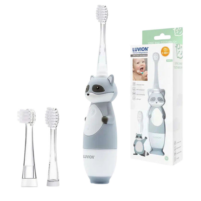 Luvion - Sonische Baby Tandenborstel 400S Raccoon Grijs