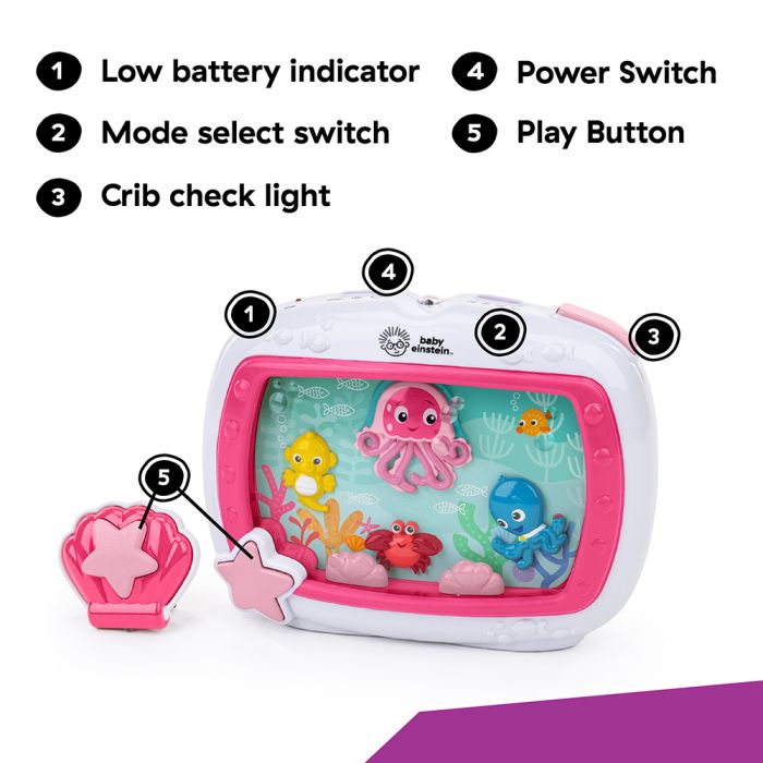 Baby Einstein - Sea Dreams Soother Crib Toy Pink