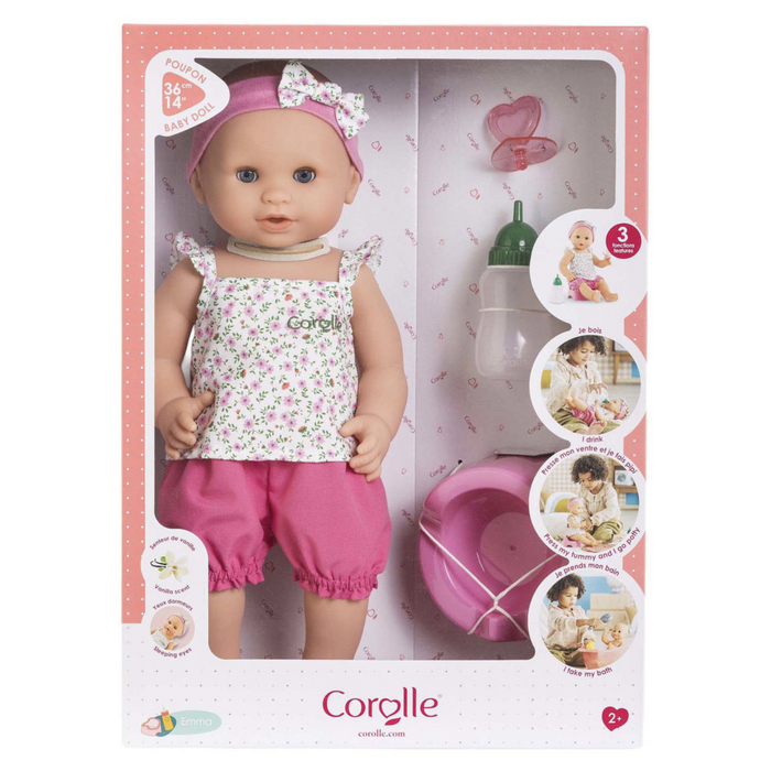 Corolle - Drink- en Plaspop Emma - 36cm