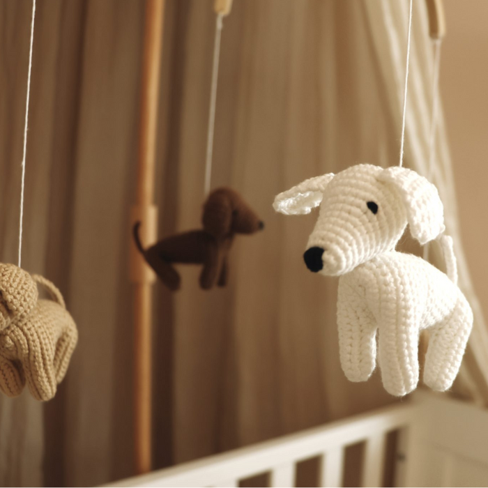 Little Loua - Handmade Dogs baby mobile