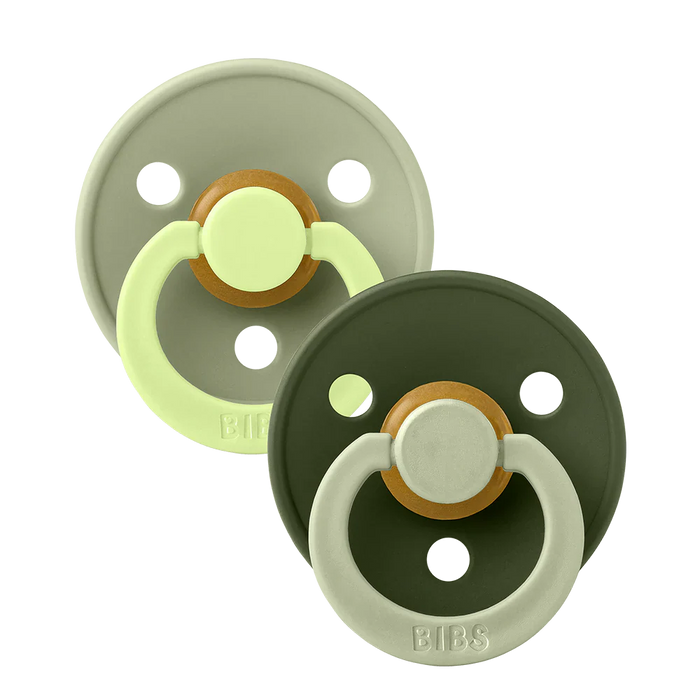 Bibs - Fopspeen Natuurrubber - Studio Duo Fusion Matcha/Green 0-6M