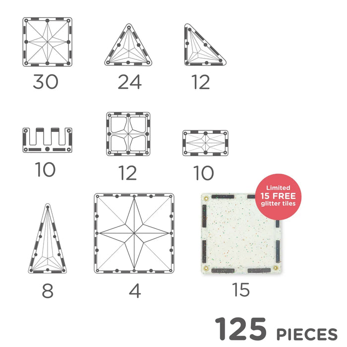 Cleverclixx - Inventive Pack Intense 110 PCS + 15 FREE GLITTER TILES