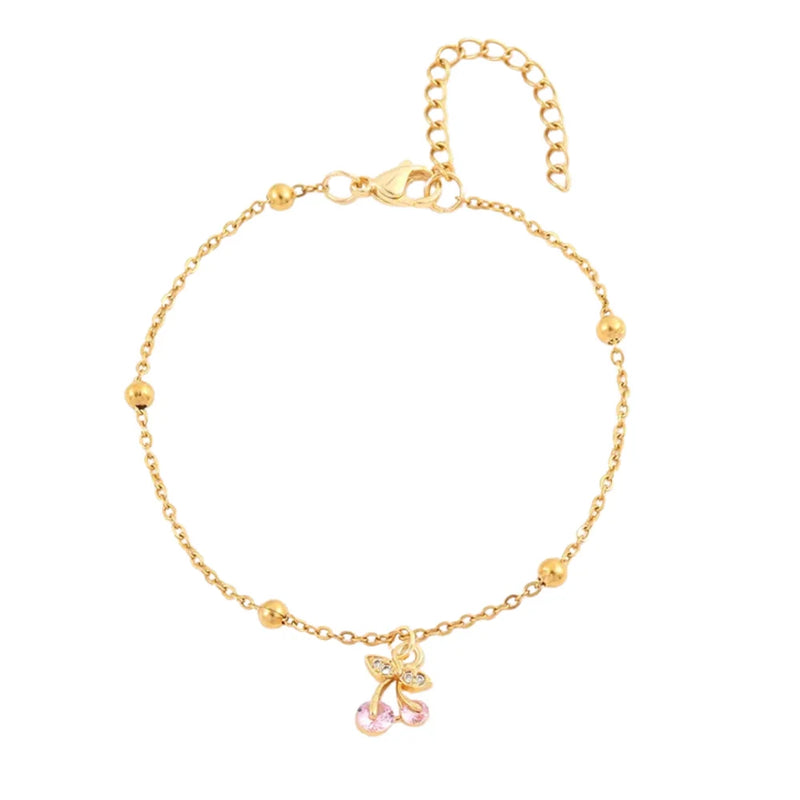 Rosies - Armband cherry roze