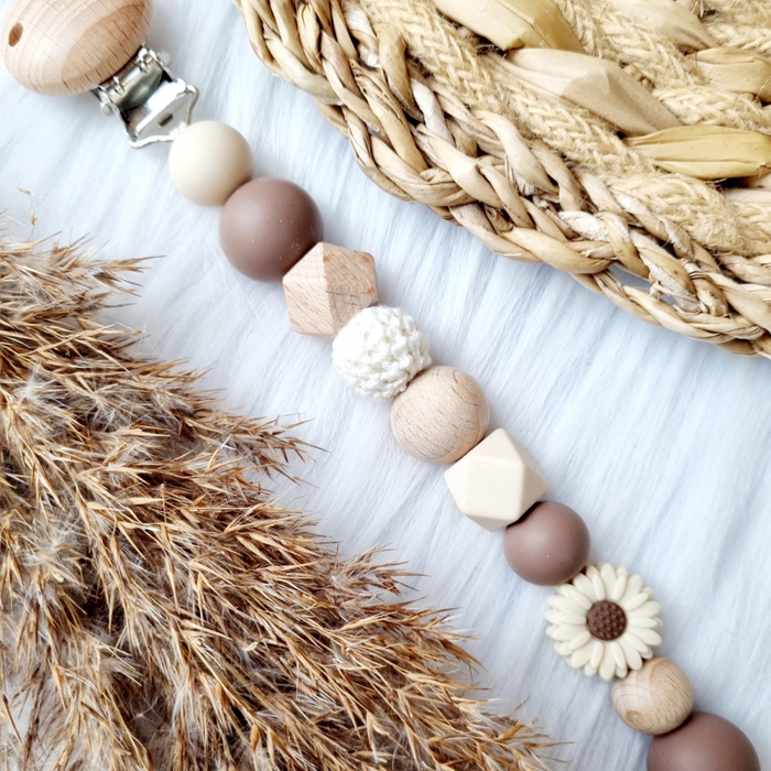 Happy by Lies - Fopspeenkoord Daisy - Beige/Brownie