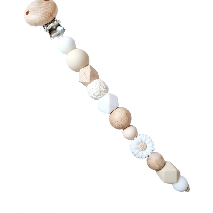 Happy by Lies - Fopspeenkoord Daisy - Wit/Beige