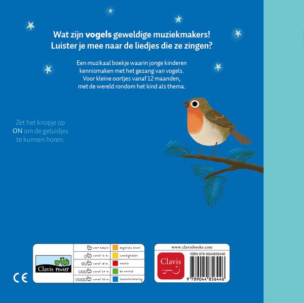 Clavis - Geluidenboekje Muziek - Vogels