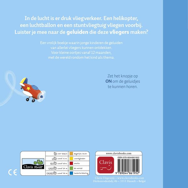Clavis - Geluidenboekje Wielockx Muziek - Dag stuntvliegtuig en andere vliegers