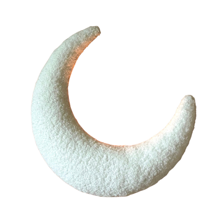 Little Loua - Maan Bouclé Wanddecoratie met LED