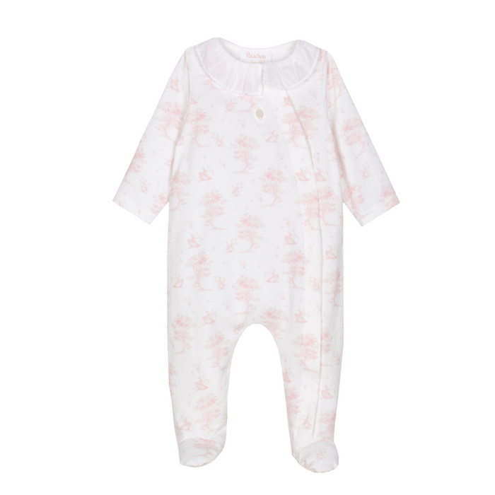 Patachou - Babypakje met print en fijn kraagje - Roze