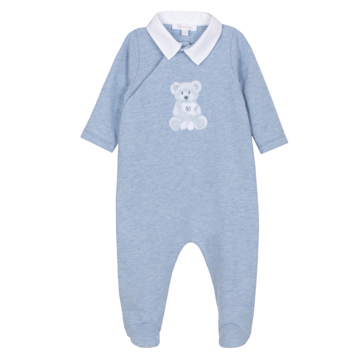 Patachou - Babypakje sky blue met beertje
