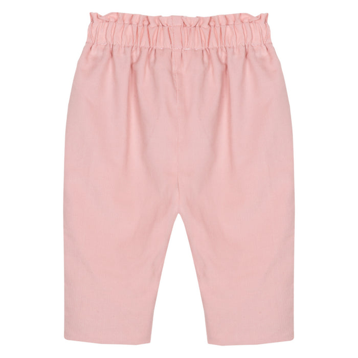 Patachou - Dusty pink micro-corduroy pants