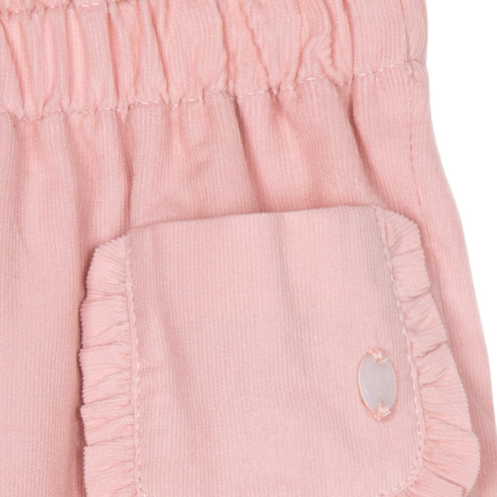 Patachou - Dusty pink micro-corduroy pants