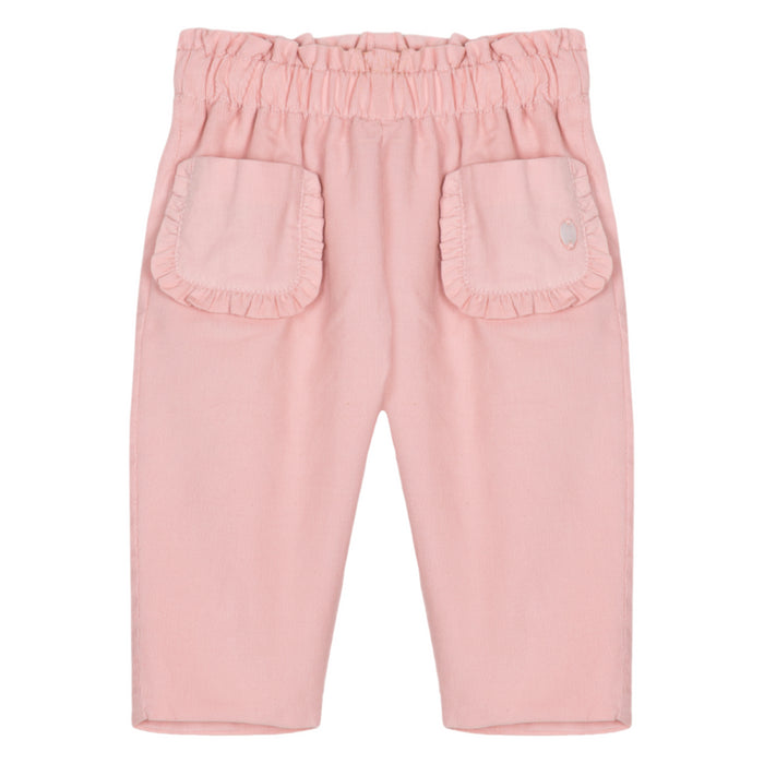 Patachou - Dusty pink micro-corduroy pants