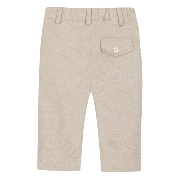 Patachou - Beige flannel trousers
