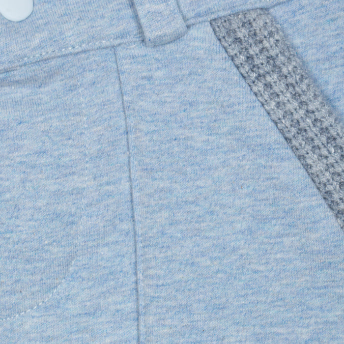 Patachou - Blue cotton fleece trousers