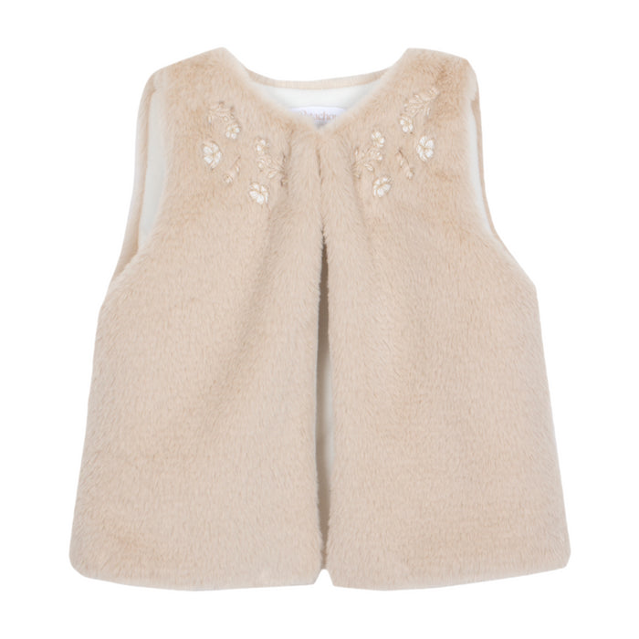 Patachou - Beige fur vest